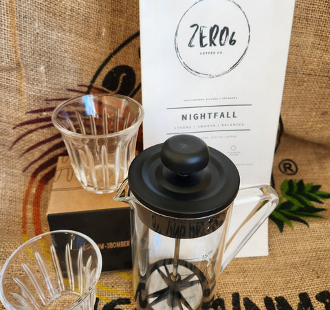 French Press 450ml from MHW-3BOMBER + 12 Month Coffee Subscription